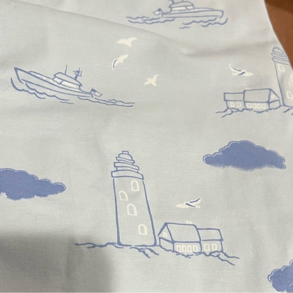 The Beaufort Bonnet co Sunday style light blue lighthouse sweatpants size M NWT - Picture 8 of 8